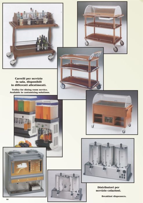 Equipment for hotels and restaurants