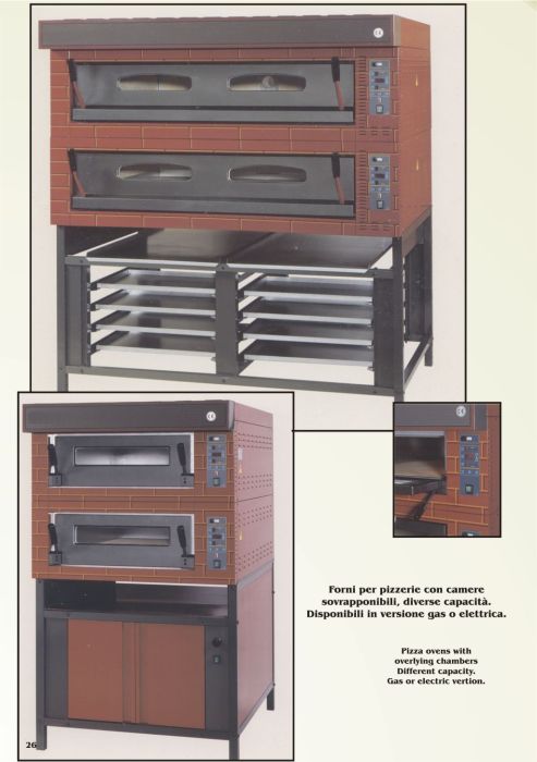 Equipment for pizzerias, pastry shops and bakeries