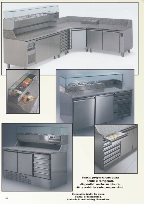 Equipment for pizzerias, pastry shops and bakeries